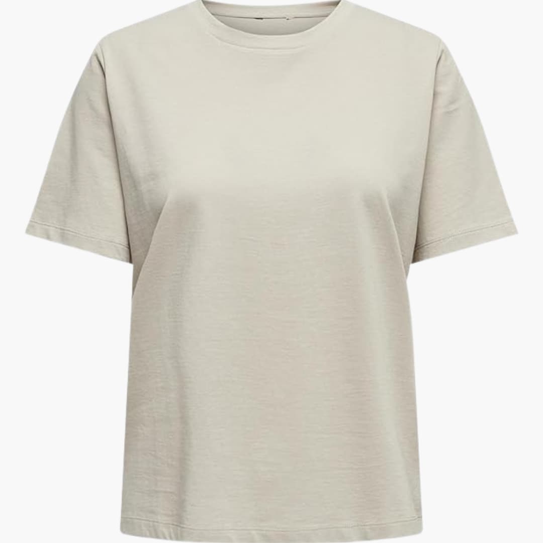 Damen T-Shirt mit Rundhals und kurzen Ärmeln aus Leichtstoff