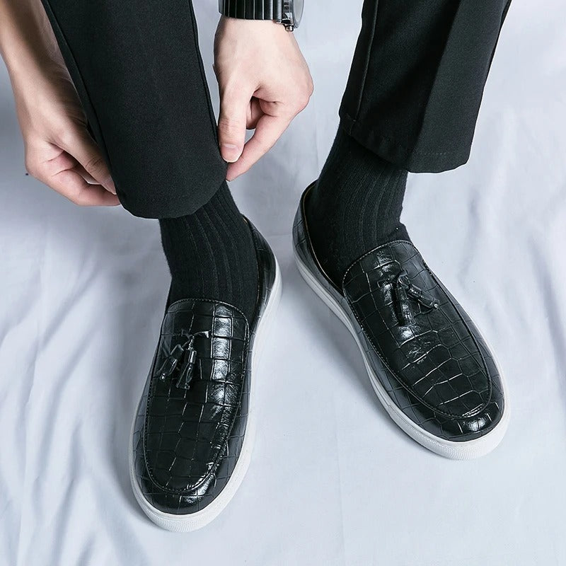 Zyrus - Herren Leder Loafers Elegant Bequem