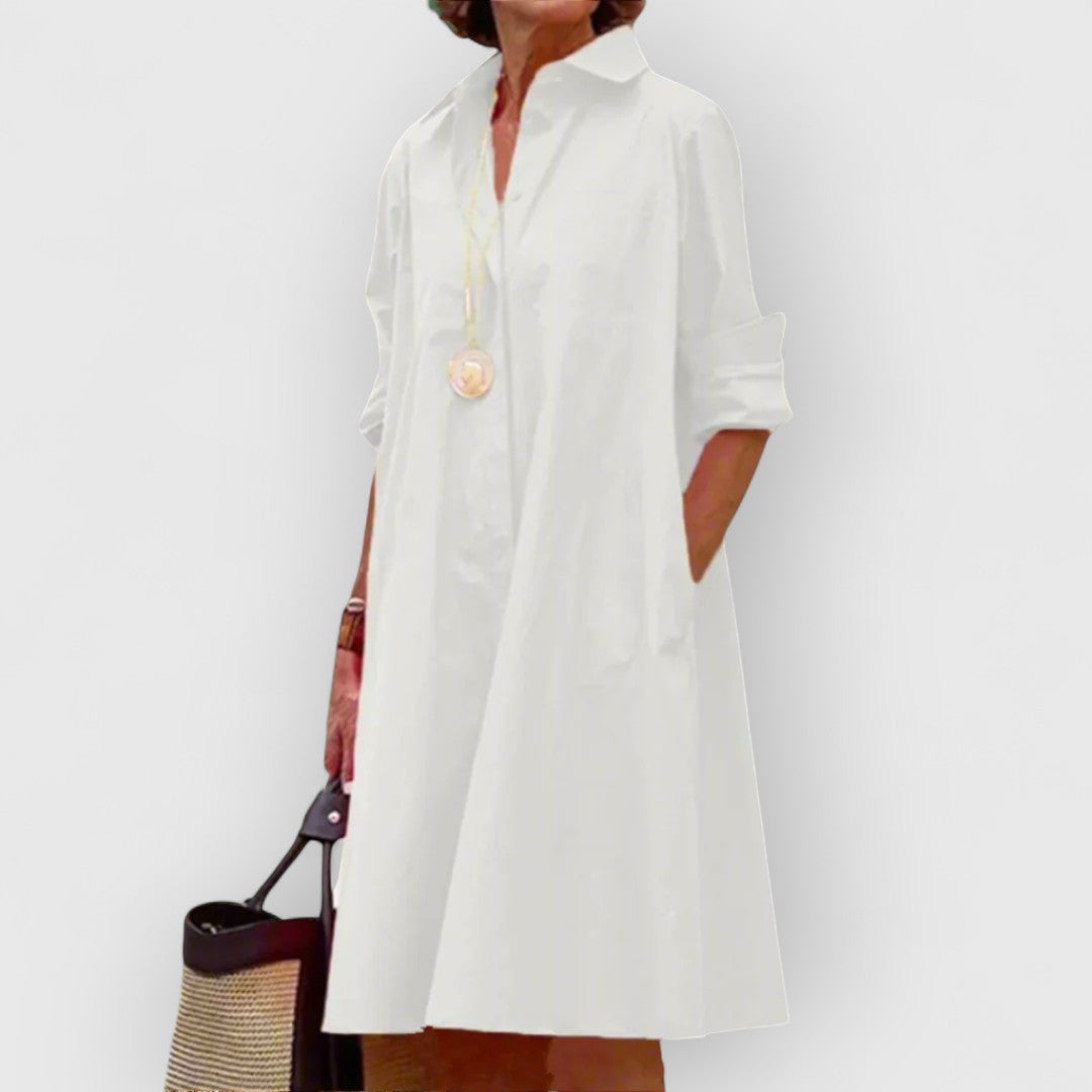 Dilia | Weißes elegantes Kleid