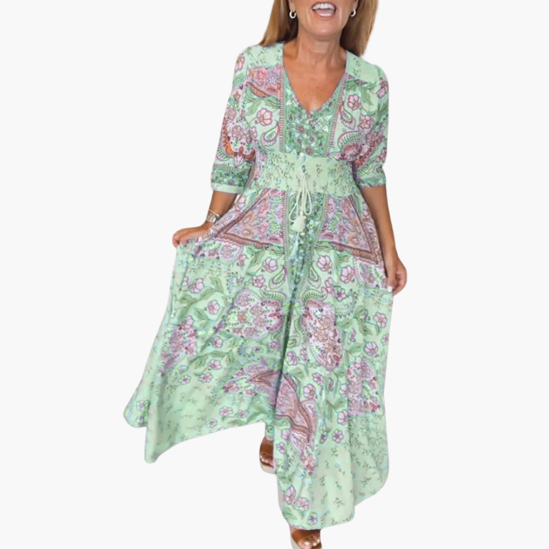 Andrea | Bohemian Flow Maxikleid