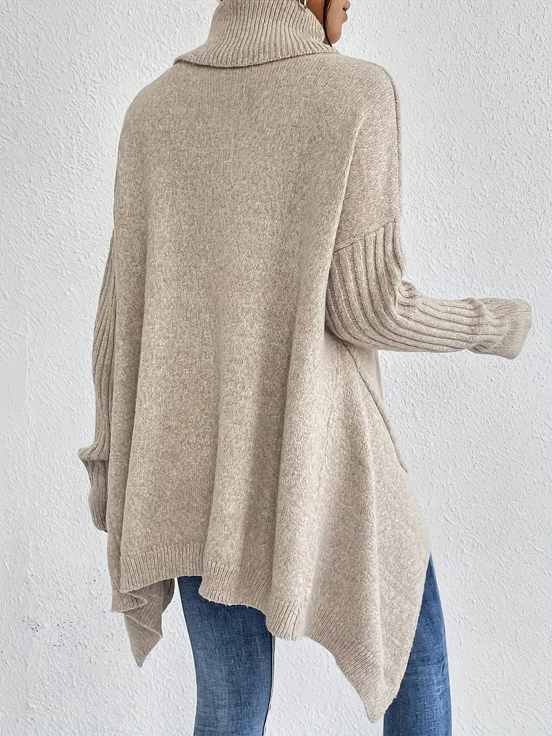 BRIGITTE – LANGER ROLLKRAGENPULLOVER