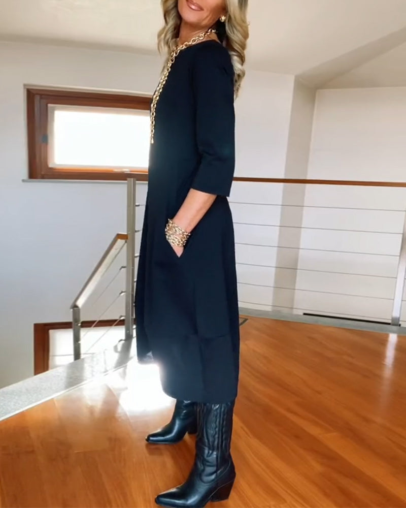 Sophia™ - Elegantes Kleid mit handgefertigten Details