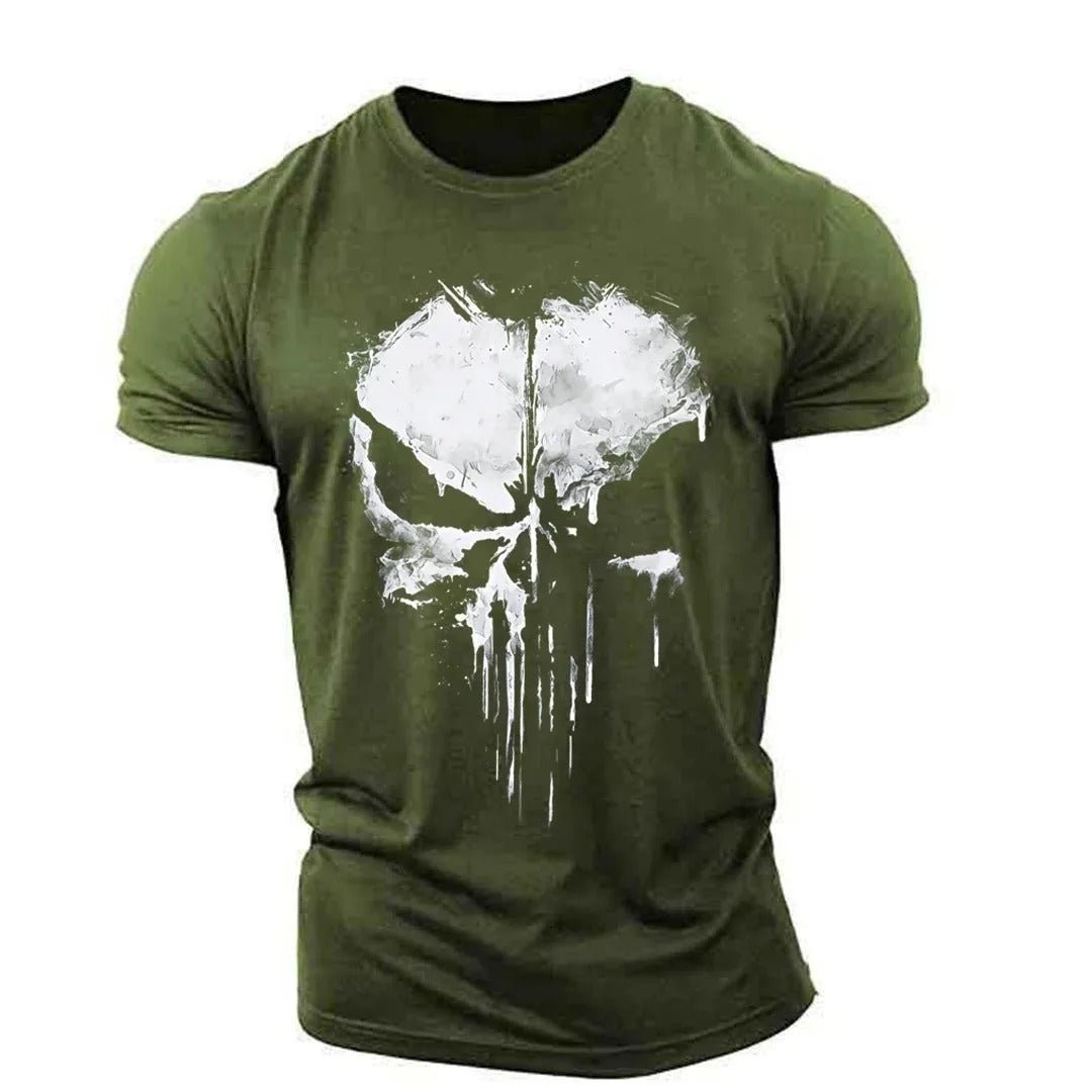 Cooles Herren T-Shirt mit Totenkopf Motiv