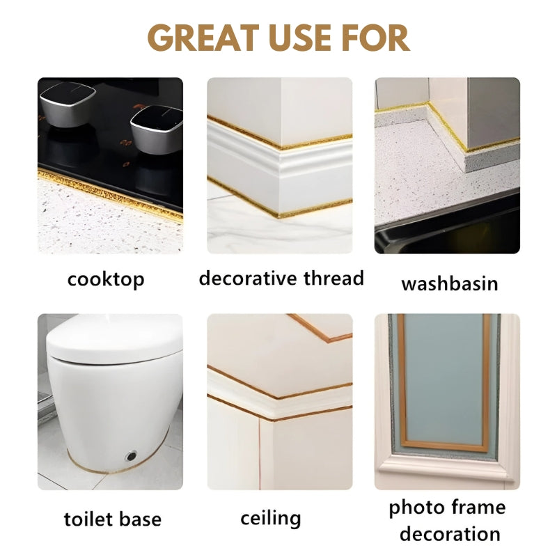 GlitteryGap™ | Schimmelsicheres Fugenband für Keramikfliesen