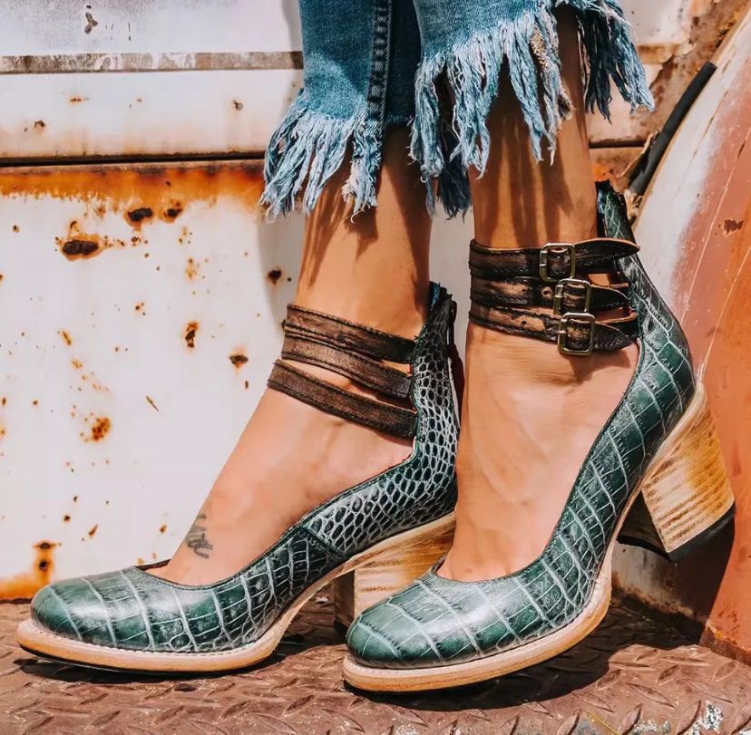 Rina Schnallen Blockabsatzschuhe