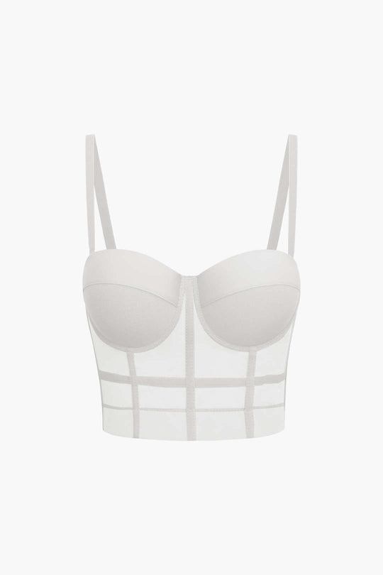 Andrea | Luftiges Mesh Bustier Korsett Top