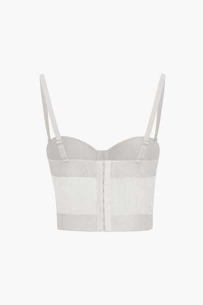 Andrea | Luftiges Mesh Bustier Korsett Top