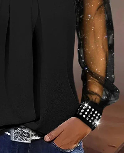 Andrea | Pailletten Ausgeh Top