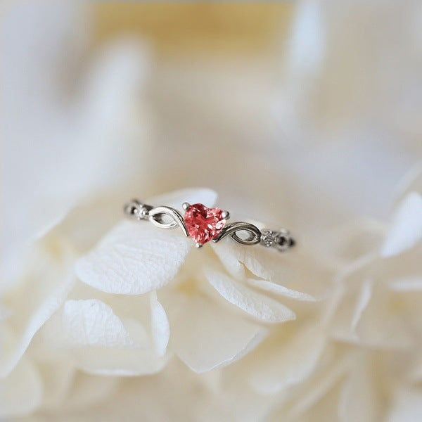 Zirkonia Herzring