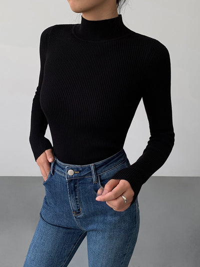 Solene | Weiches Strickkomfort Damen Langarm Top