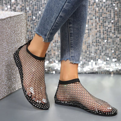 Vallova™ | Glitzernde Mesh-Ketten-Sandalen