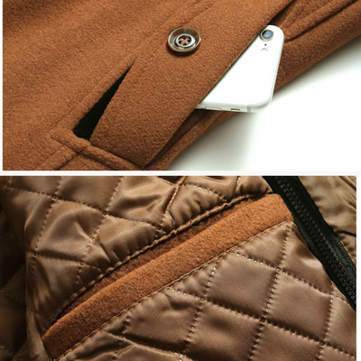 Vance | Zeitloser, militärisch inspirierter Herrenmantel aus Mischgewebe