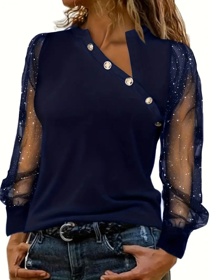 Bella | Moderne elegante One Shoulder Bluse