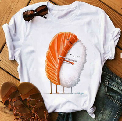 Sushi shirt - modisches t-shirt mit einzigartigen designs