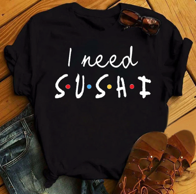 Sushi shirt - modisches t-shirt mit einzigartigen designs
