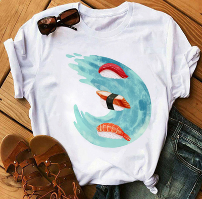 Sushi shirt - modisches t-shirt mit einzigartigen designs