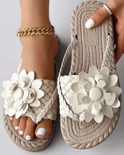 Luna - Gewebte Hausschuhe, Bequem und modisch