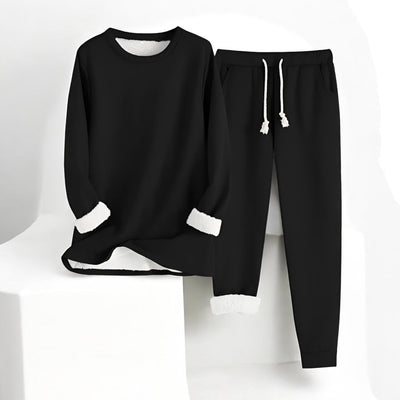 Loungewear-Set | Weite Hose & Langarm-Top | Eleganter Komfort