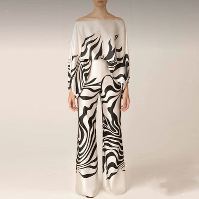 Febie - Schicker Damen Hosenanzug mit weitem Bein, neu