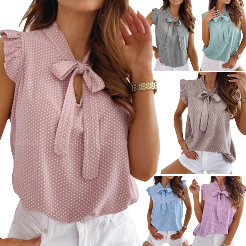 Norma - Elegante Damenbluse mit Schmetterlingsdruck, Sommer