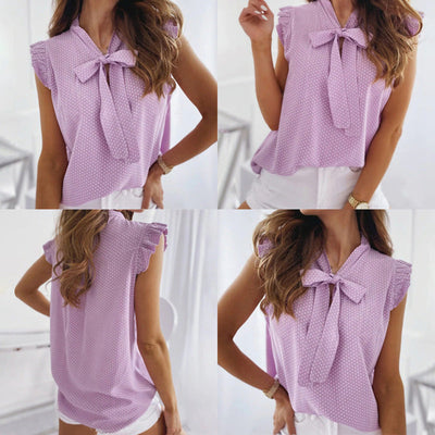 Norma - Elegante Damenbluse mit Schmetterlingsdruck, Sommer