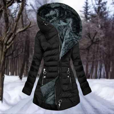 Sienna - Eleganter Plüschmantel für Damen