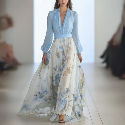 Tonette - Atemberaubendes florales Maxikleid