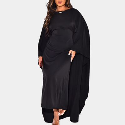 Elegantes Maxi-Kleid | Weite Ärmel | Fließender Schnitt