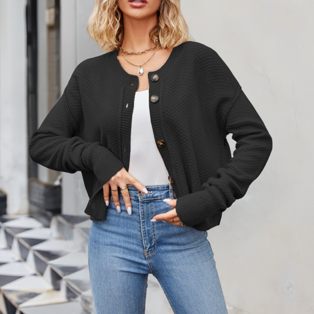 Strick-Cardigan mit Strukturmuster | Lässige Passform | Vielseitig kombinierbar