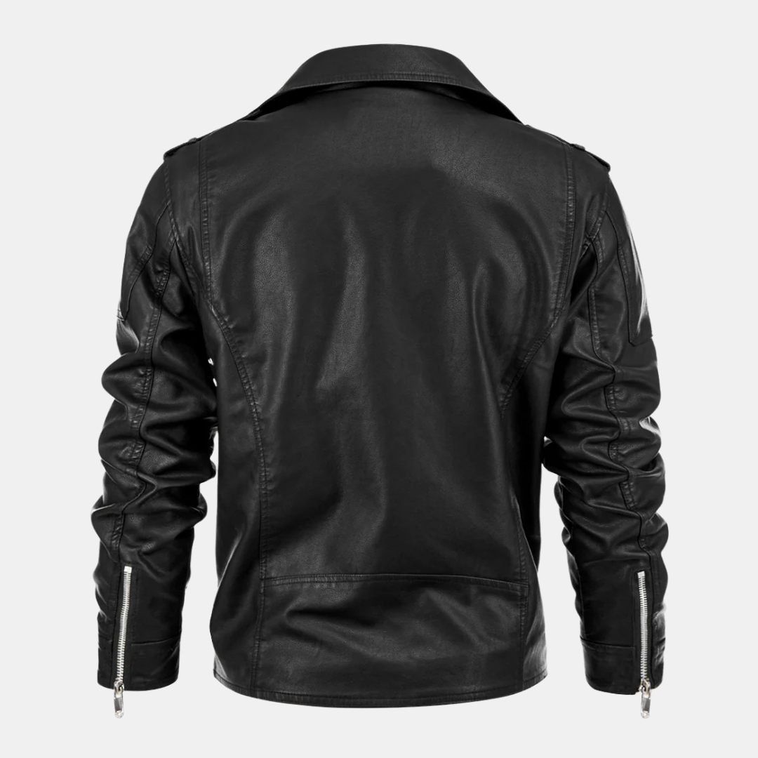 Jesper™ Herren Biker Lederjacke