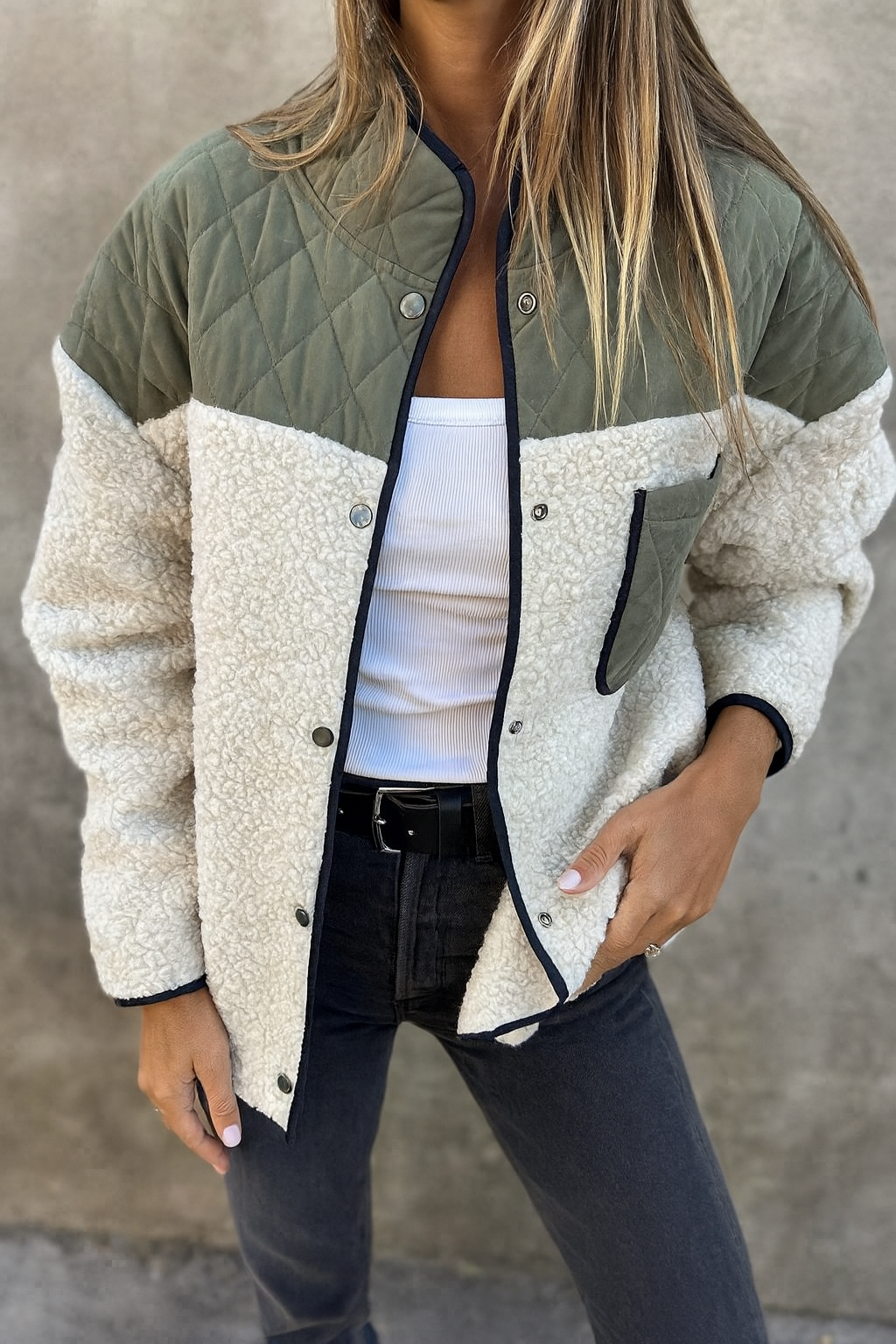 Lässiger Mantel aus Lambswool