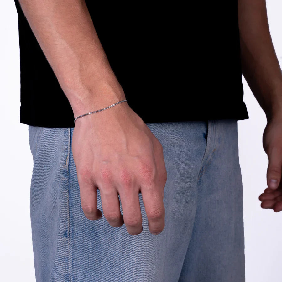 Bundle: Cuban Kette + Armband 2MM (Silber)