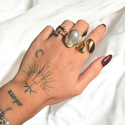 Offener Ring mit Organischem Design – Modern & Elegant