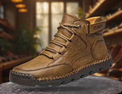 Orthopädische Herren Wanderschuhe aus Leder