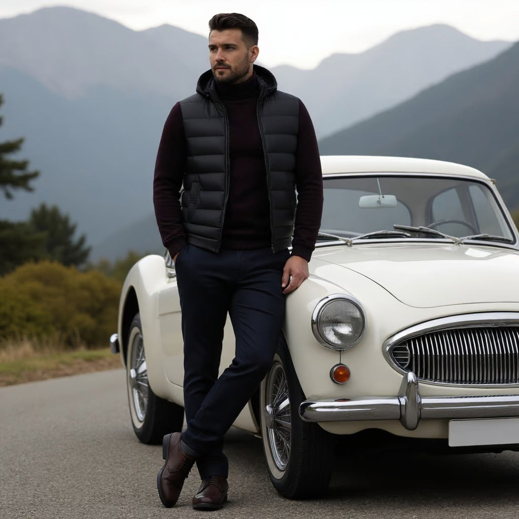 Herren Steppjacke Wasserabweisend Winter