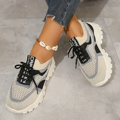 Damen Sneakers Atmungsaktiv Elastisch Komfortabel
