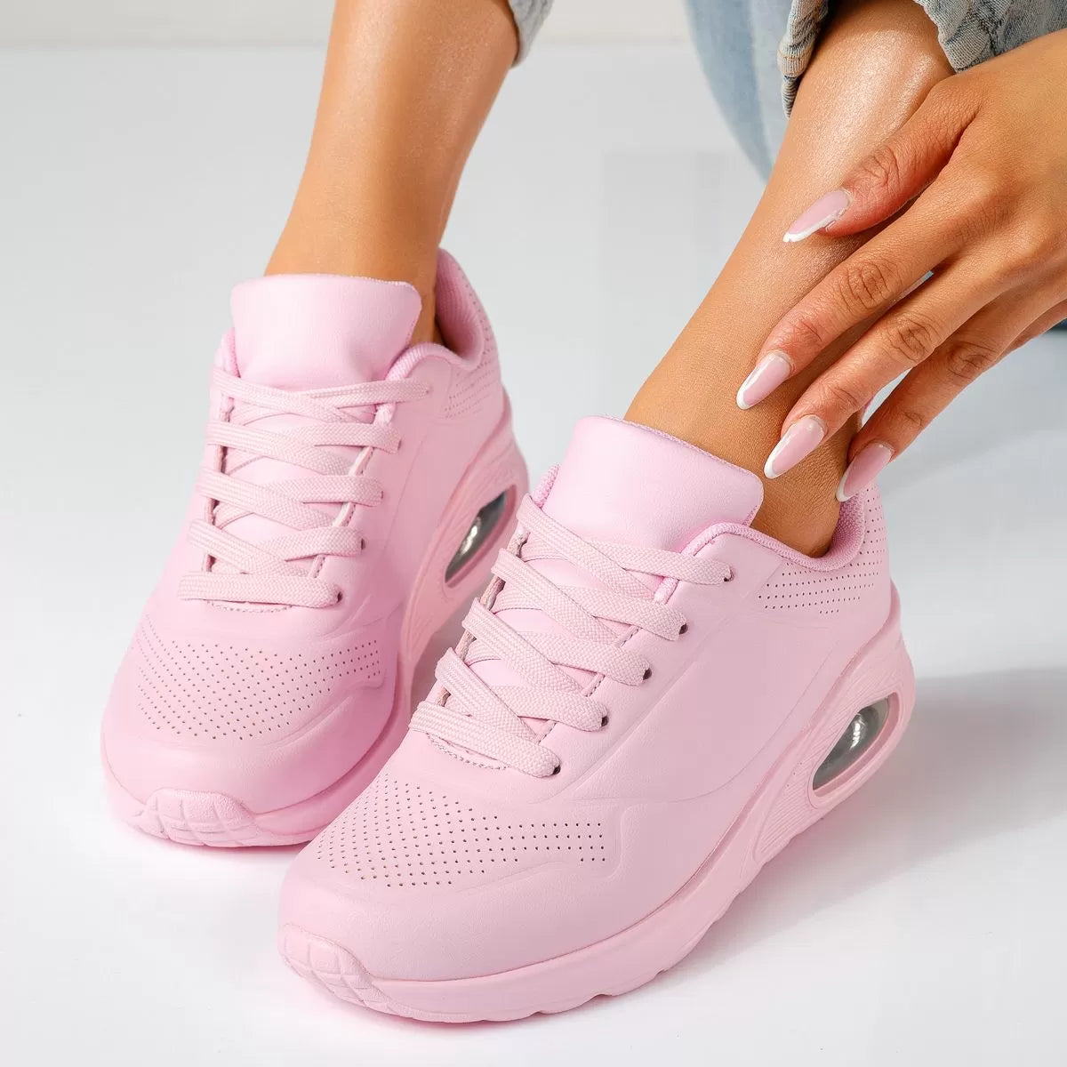 Damen Sneakers Leder Komfort Stilvoll