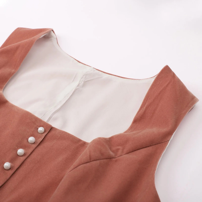 Damen Wickelkleid Baumwolle Elegant Festlich