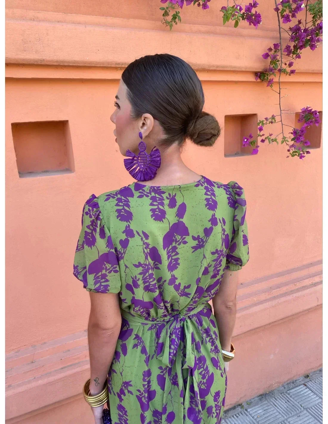 Melys | Elegant bedrucktes Kleid