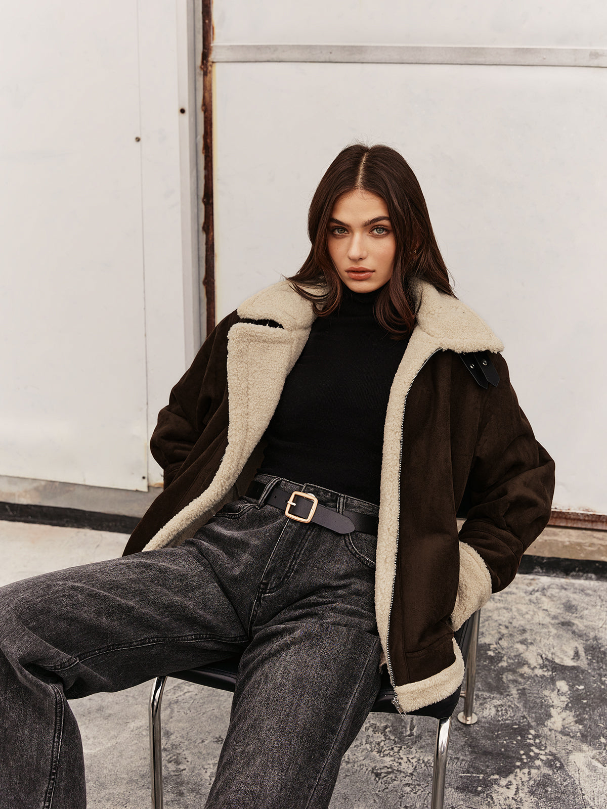 Jennifer | Elegante Vintage-Stil Fleecejacke