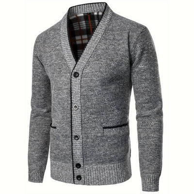 Elegante Strickjacke Herren mit V-Ausschnitt