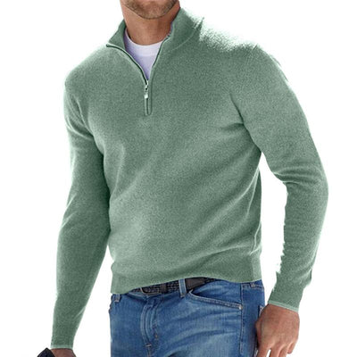 Eleganter Pullover mit Halbreißverschluss für Stilbewusste