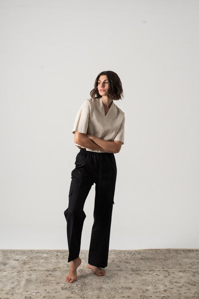 Emil™ – Leinen Top in Natur