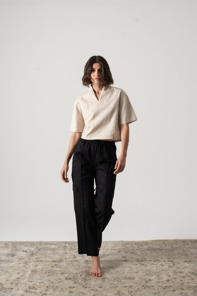 Emil™ – Leinen Top in Natur