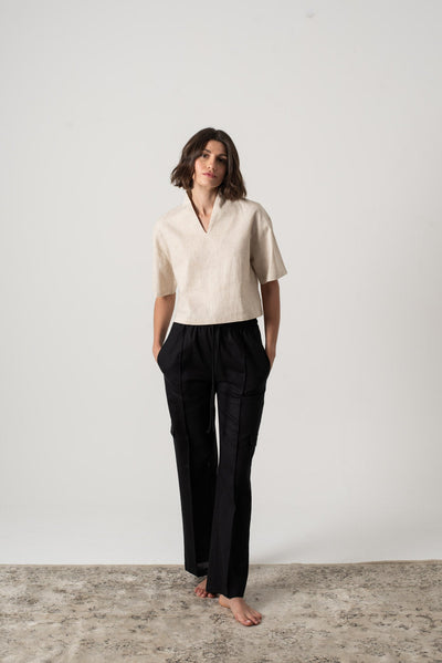 Emil™ – Leinen Top in Natur