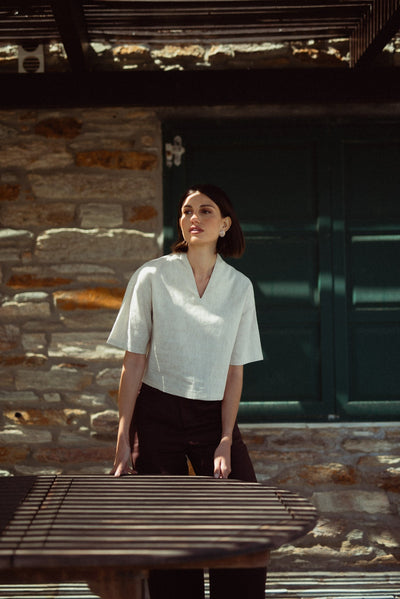 Emil™ – Leinen Top in Natur