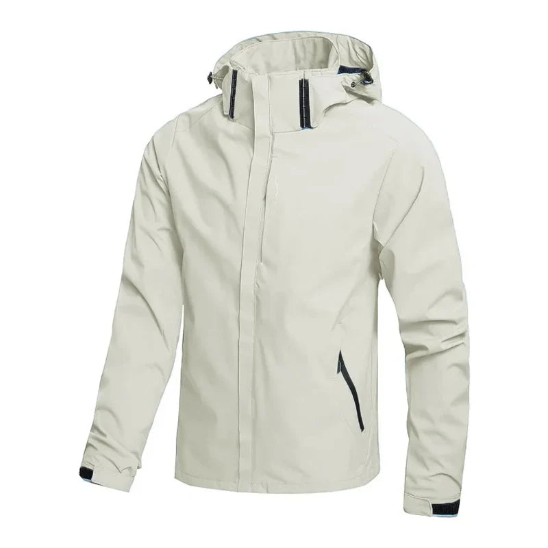 Herren Outdoor Hardshell Regenjacke Wasserdicht Atmungsaktiv