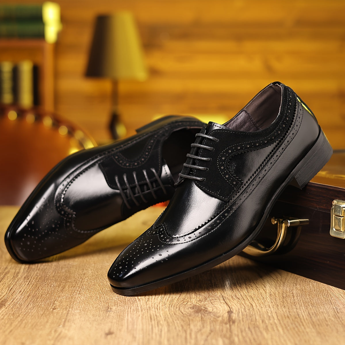 Elegante Herren Leder Business Schuhe