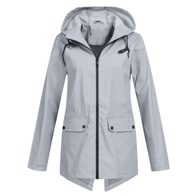 Damen Kapuze Regenjacke | Wasserdichte