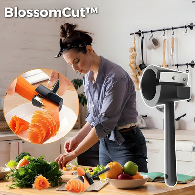 BlossomCut™ | Blumenähnlicher Spiralschneider für Gemüse